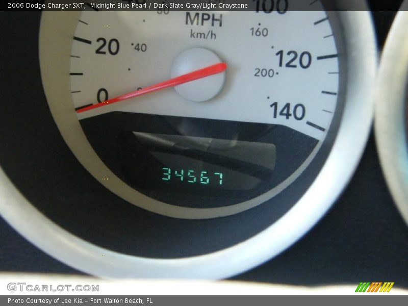 Midnight Blue Pearl / Dark Slate Gray/Light Graystone 2006 Dodge Charger SXT