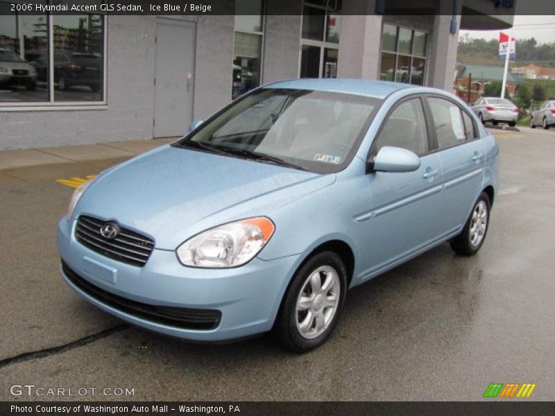 Ice Blue / Beige 2006 Hyundai Accent GLS Sedan