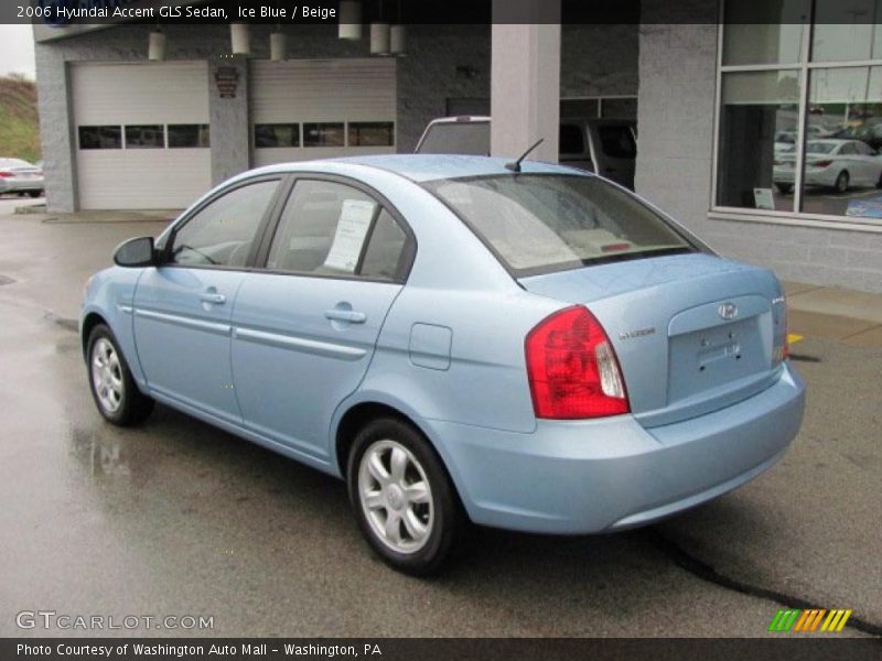 Ice Blue / Beige 2006 Hyundai Accent GLS Sedan