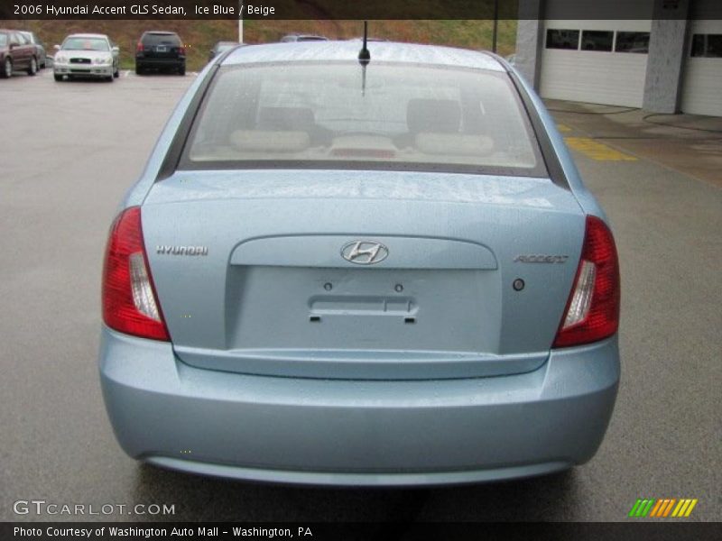 Ice Blue / Beige 2006 Hyundai Accent GLS Sedan