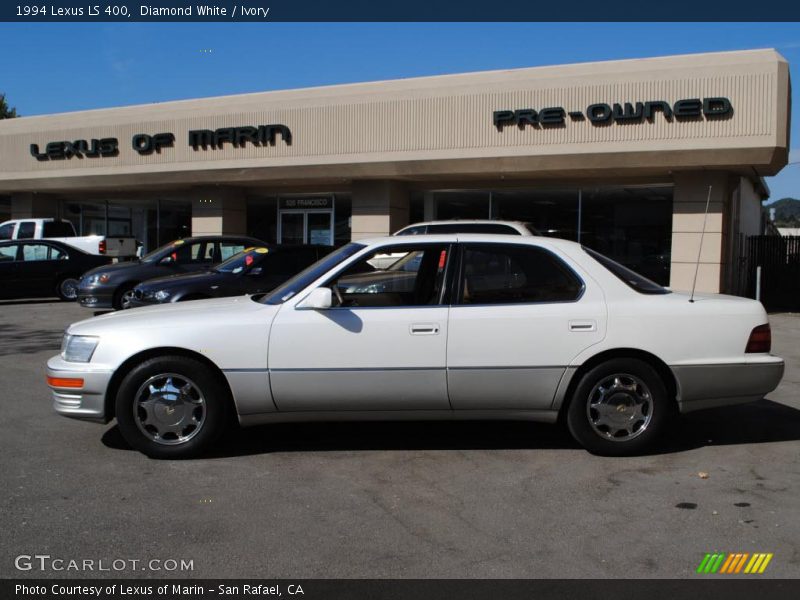 Diamond White / Ivory 1994 Lexus LS 400