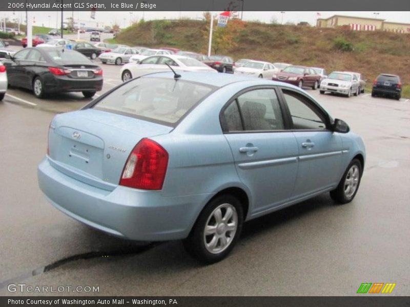 Ice Blue / Beige 2006 Hyundai Accent GLS Sedan