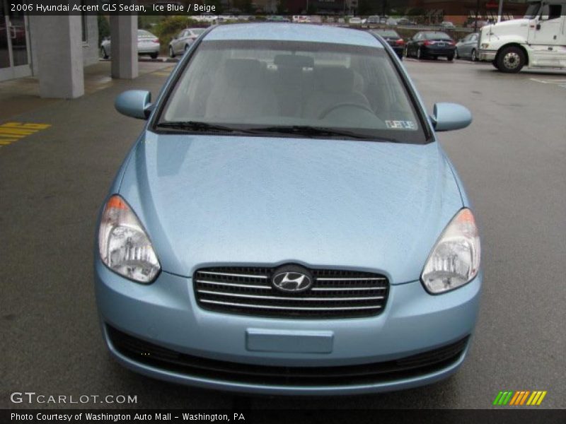 Ice Blue / Beige 2006 Hyundai Accent GLS Sedan