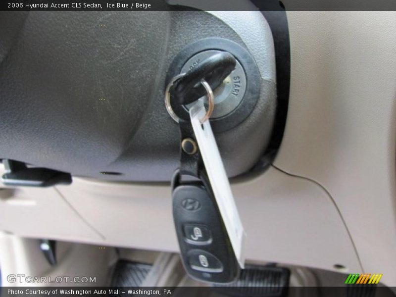 Ice Blue / Beige 2006 Hyundai Accent GLS Sedan