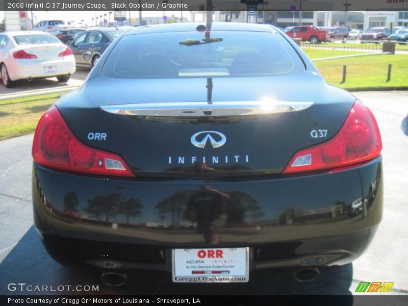 Black Obsidian / Graphite 2008 Infiniti G 37 Journey Coupe