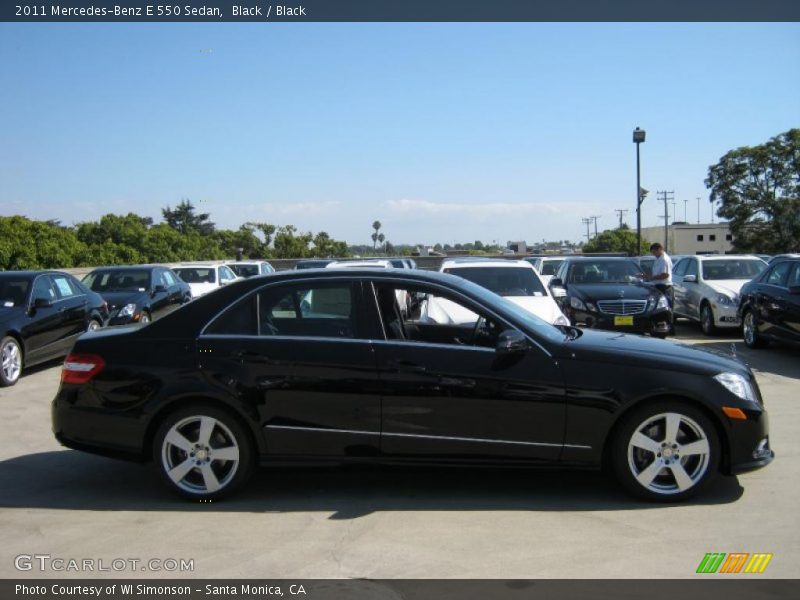 Black / Black 2011 Mercedes-Benz E 550 Sedan
