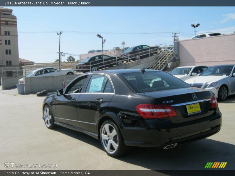 Black / Black 2011 Mercedes-Benz E 550 Sedan