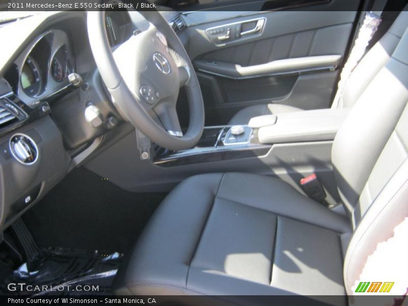 Black / Black 2011 Mercedes-Benz E 550 Sedan