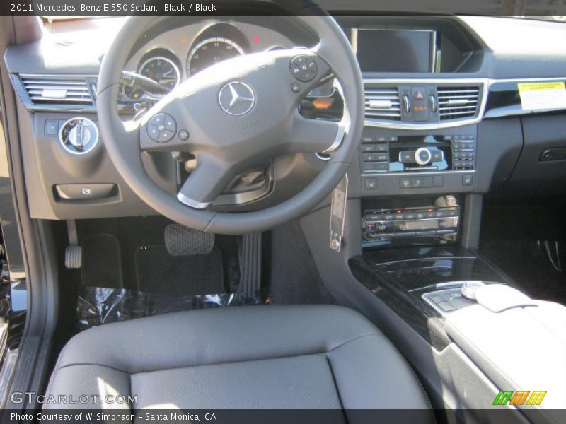 Black / Black 2011 Mercedes-Benz E 550 Sedan