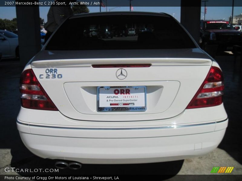 Arctic White / Ash 2007 Mercedes-Benz C 230 Sport