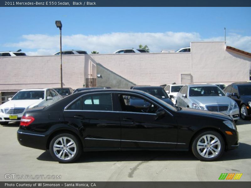 Black / Black 2011 Mercedes-Benz E 550 Sedan