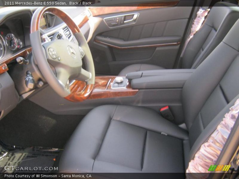 Black / Black 2011 Mercedes-Benz E 550 Sedan
