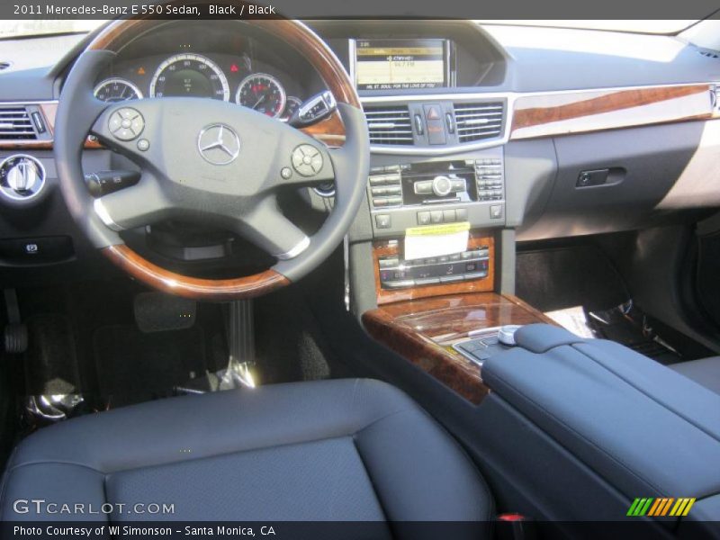 Black / Black 2011 Mercedes-Benz E 550 Sedan