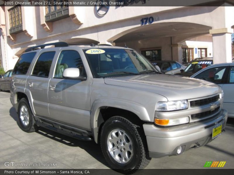 Silver Birch Metallic / Gray/Dark Charcoal 2005 Chevrolet Tahoe Z71