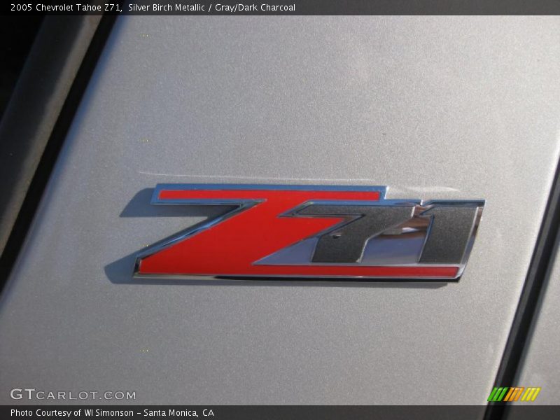 Silver Birch Metallic / Gray/Dark Charcoal 2005 Chevrolet Tahoe Z71