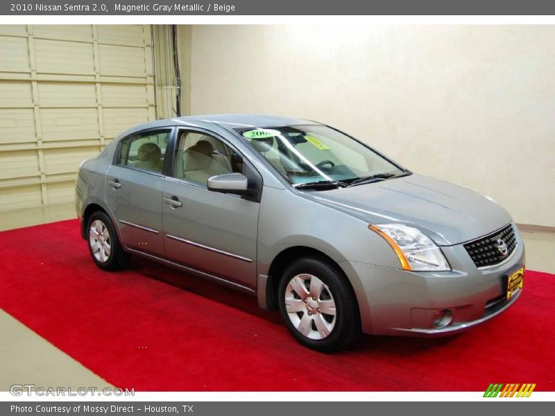 Magnetic Gray Metallic / Beige 2010 Nissan Sentra 2.0