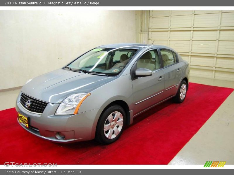 Magnetic Gray Metallic / Beige 2010 Nissan Sentra 2.0