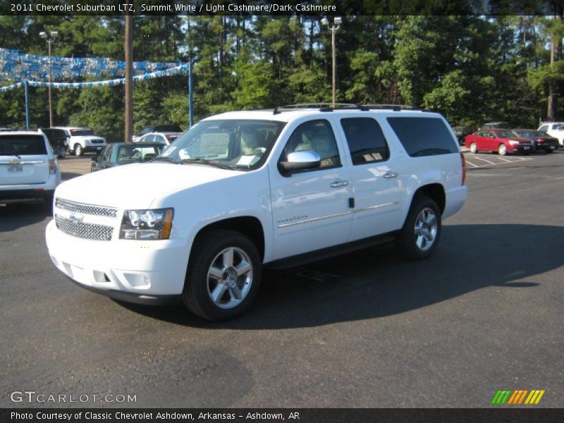Summit White / Light Cashmere/Dark Cashmere 2011 Chevrolet Suburban LTZ