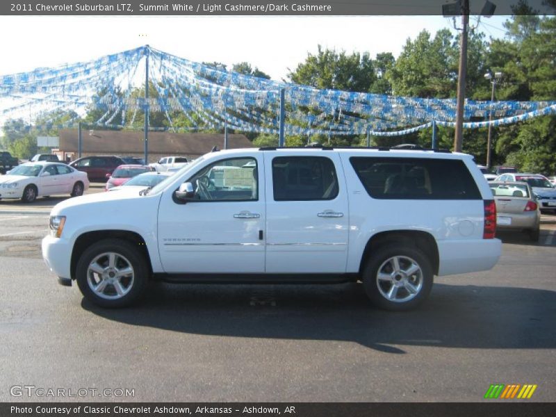 Summit White / Light Cashmere/Dark Cashmere 2011 Chevrolet Suburban LTZ