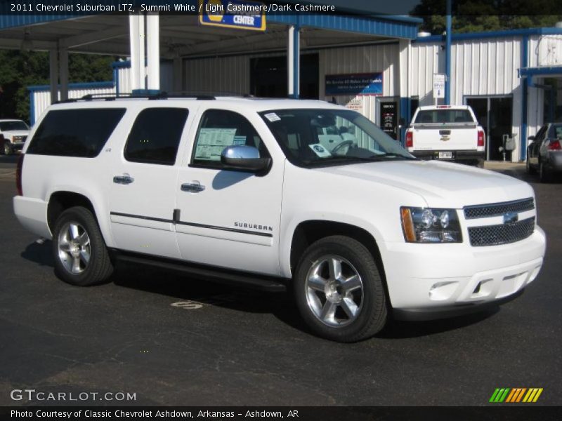 Summit White / Light Cashmere/Dark Cashmere 2011 Chevrolet Suburban LTZ