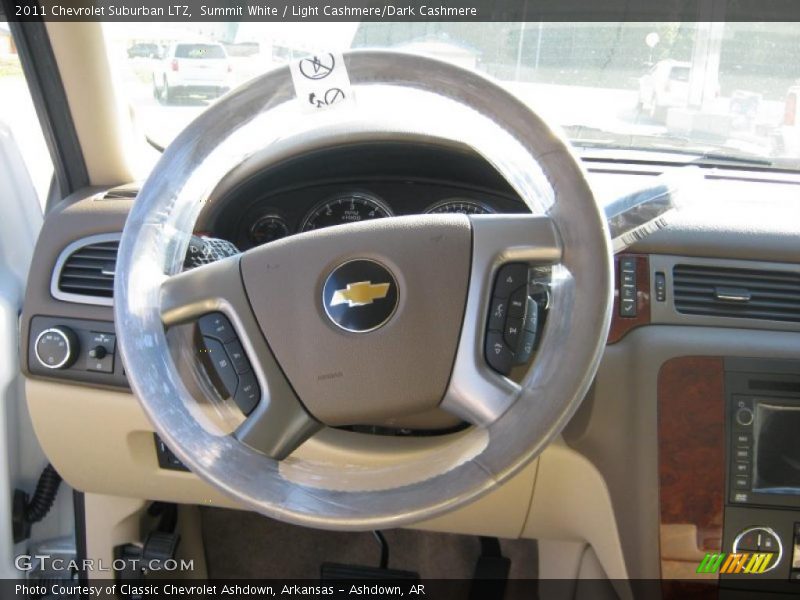 Summit White / Light Cashmere/Dark Cashmere 2011 Chevrolet Suburban LTZ