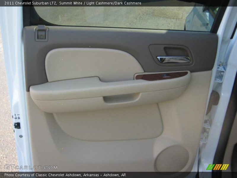 Summit White / Light Cashmere/Dark Cashmere 2011 Chevrolet Suburban LTZ