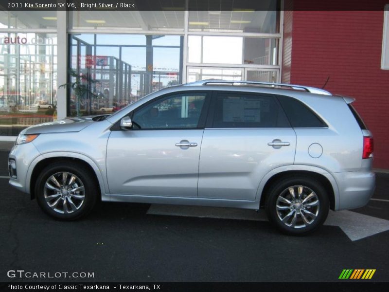Bright Silver / Black 2011 Kia Sorento SX V6