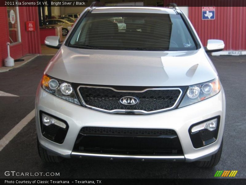 Bright Silver / Black 2011 Kia Sorento SX V6
