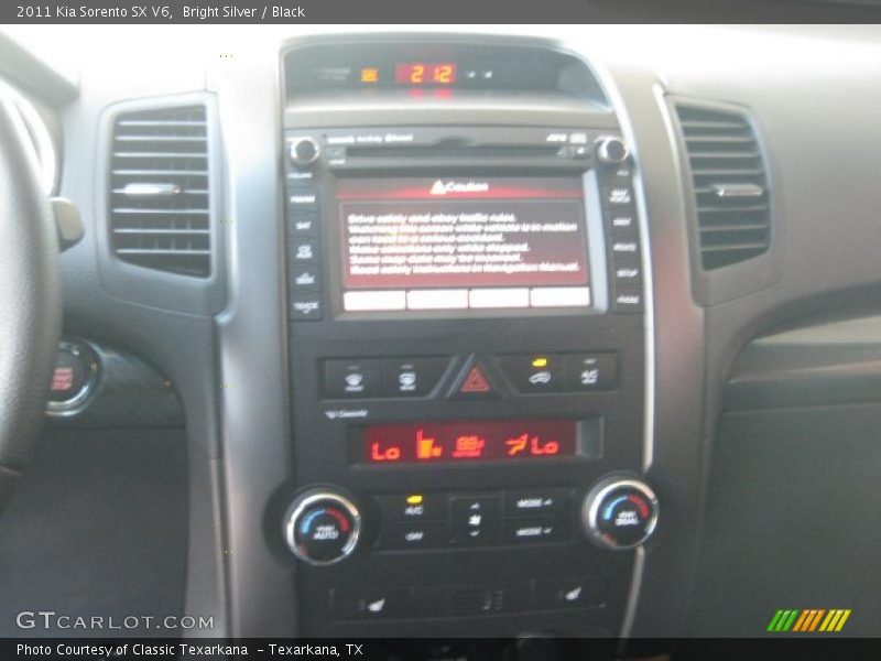 Bright Silver / Black 2011 Kia Sorento SX V6