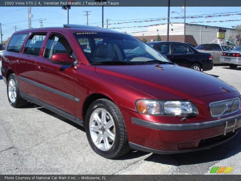 Venetian Red Metallic / Taupe/Light Taupe 2003 Volvo V70 2.4