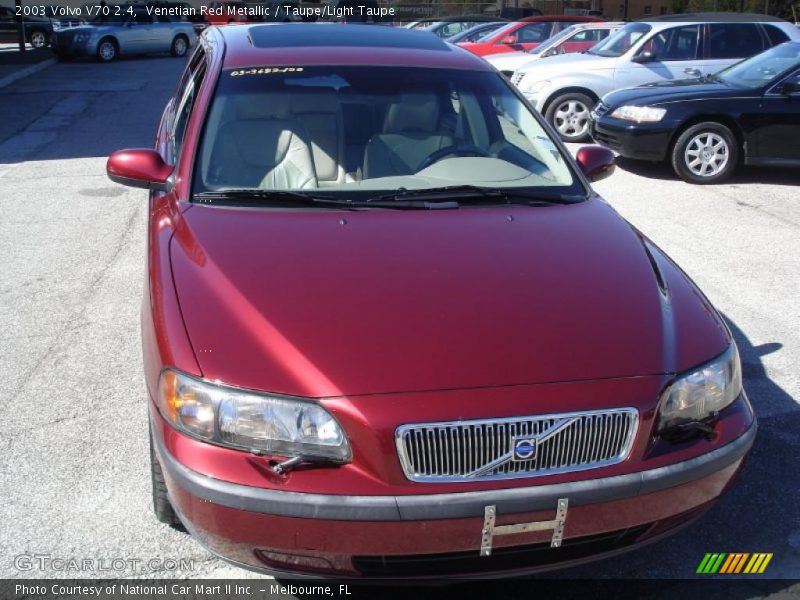 Venetian Red Metallic / Taupe/Light Taupe 2003 Volvo V70 2.4