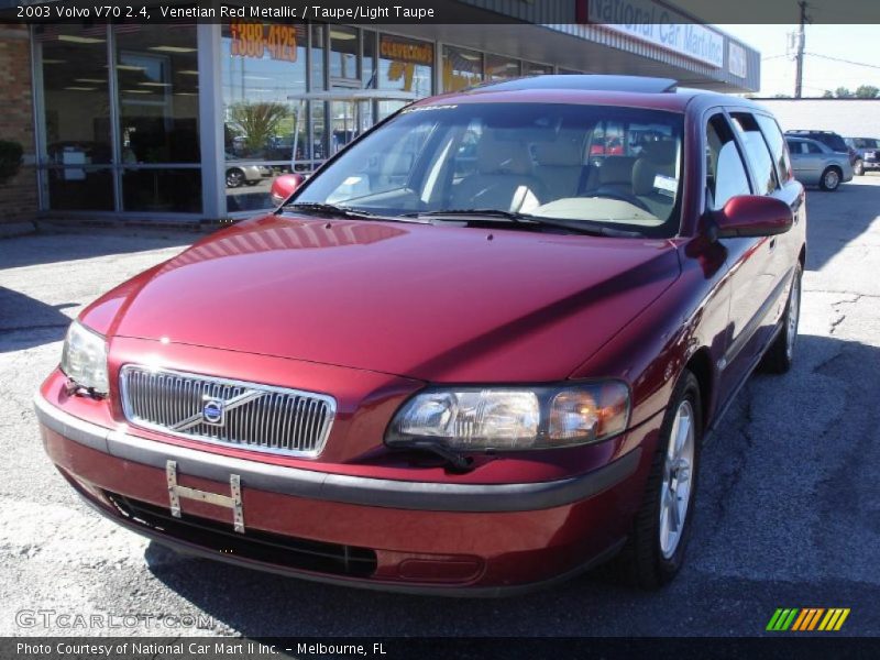Venetian Red Metallic / Taupe/Light Taupe 2003 Volvo V70 2.4