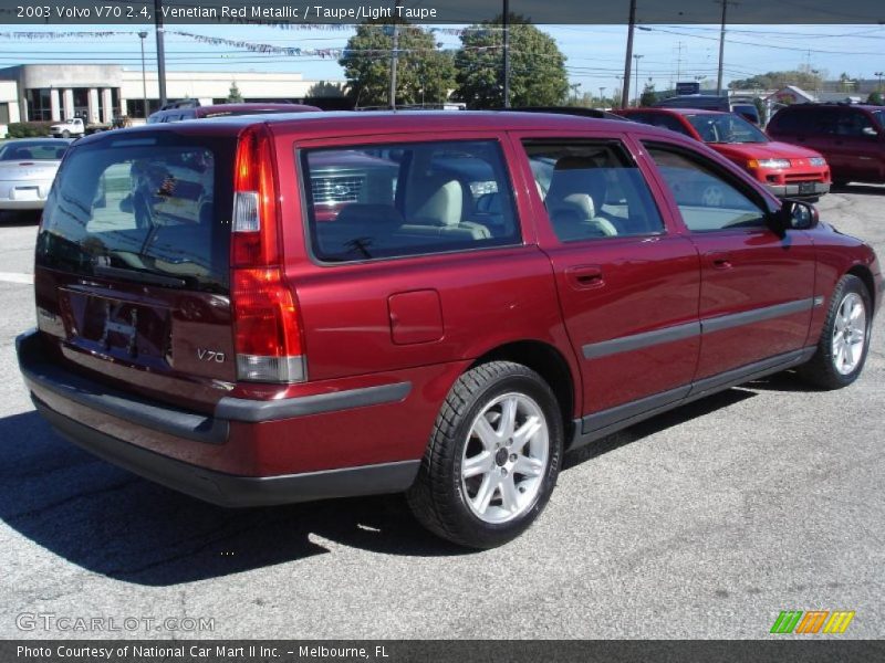 Venetian Red Metallic / Taupe/Light Taupe 2003 Volvo V70 2.4