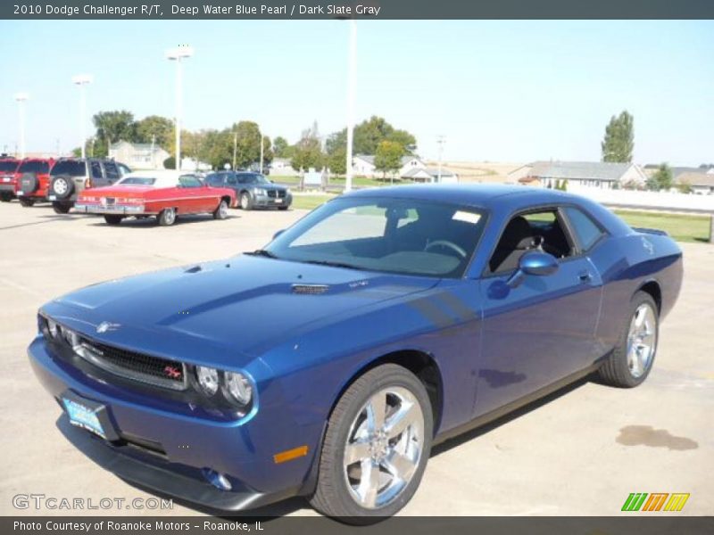 Deep Water Blue Pearl / Dark Slate Gray 2010 Dodge Challenger R/T