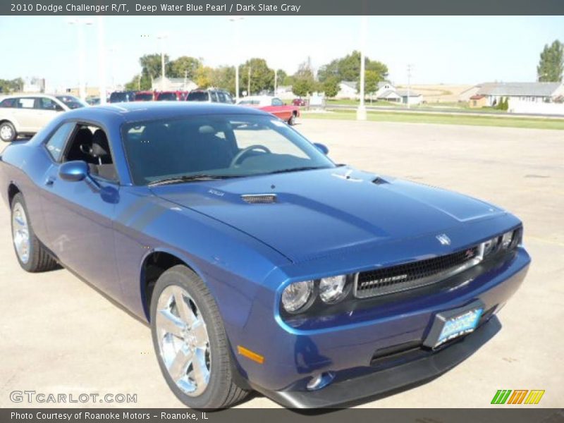 Deep Water Blue Pearl / Dark Slate Gray 2010 Dodge Challenger R/T