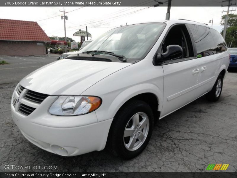 Stone White / Medium Slate Gray 2006 Dodge Grand Caravan SXT