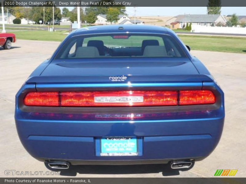 Deep Water Blue Pearl / Dark Slate Gray 2010 Dodge Challenger R/T