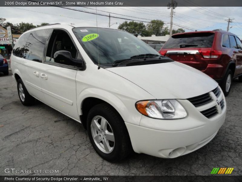 Stone White / Medium Slate Gray 2006 Dodge Grand Caravan SXT