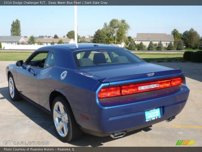 Deep Water Blue Pearl / Dark Slate Gray 2010 Dodge Challenger R/T
