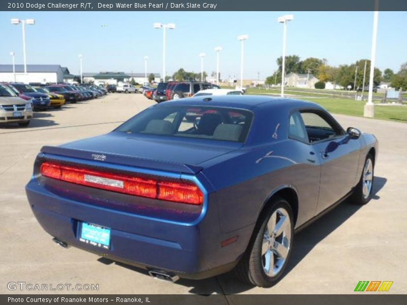 Deep Water Blue Pearl / Dark Slate Gray 2010 Dodge Challenger R/T