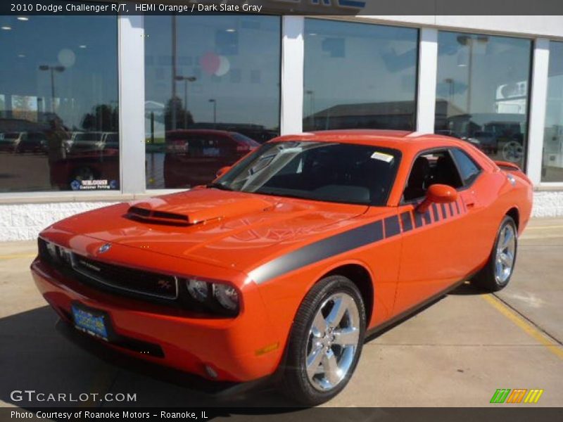 HEMI Orange / Dark Slate Gray 2010 Dodge Challenger R/T