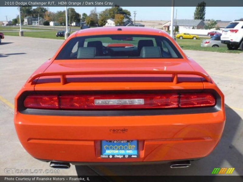 HEMI Orange / Dark Slate Gray 2010 Dodge Challenger R/T