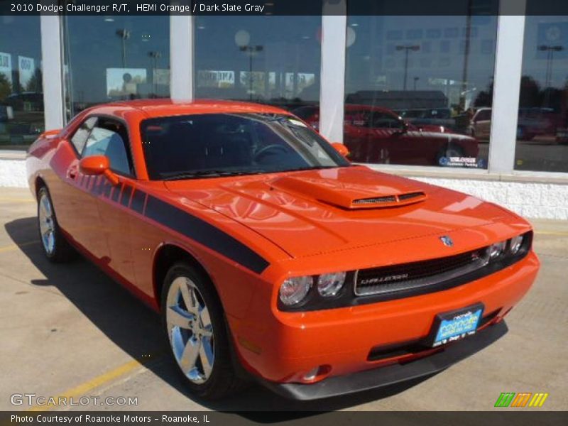 HEMI Orange / Dark Slate Gray 2010 Dodge Challenger R/T