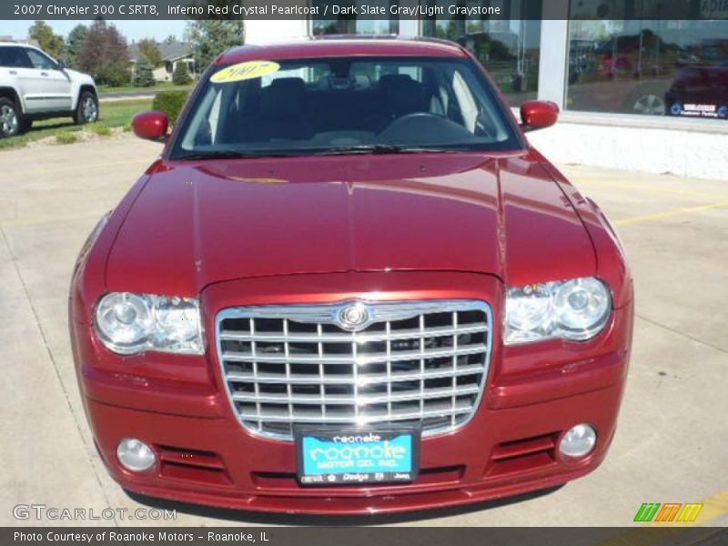 Inferno Red Crystal Pearlcoat / Dark Slate Gray/Light Graystone 2007 Chrysler 300 C SRT8