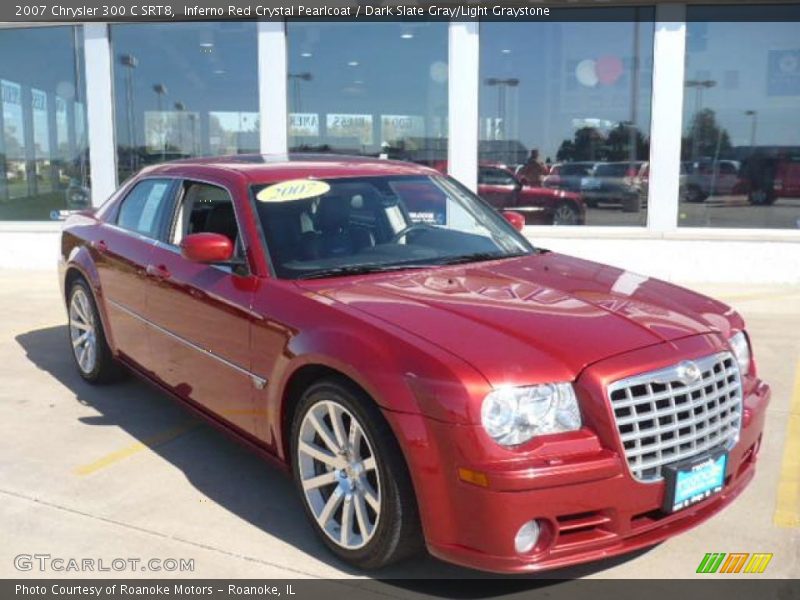 Inferno Red Crystal Pearlcoat / Dark Slate Gray/Light Graystone 2007 Chrysler 300 C SRT8