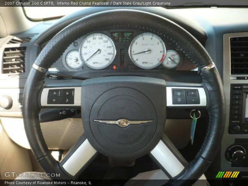 Inferno Red Crystal Pearlcoat / Dark Slate Gray/Light Graystone 2007 Chrysler 300 C SRT8