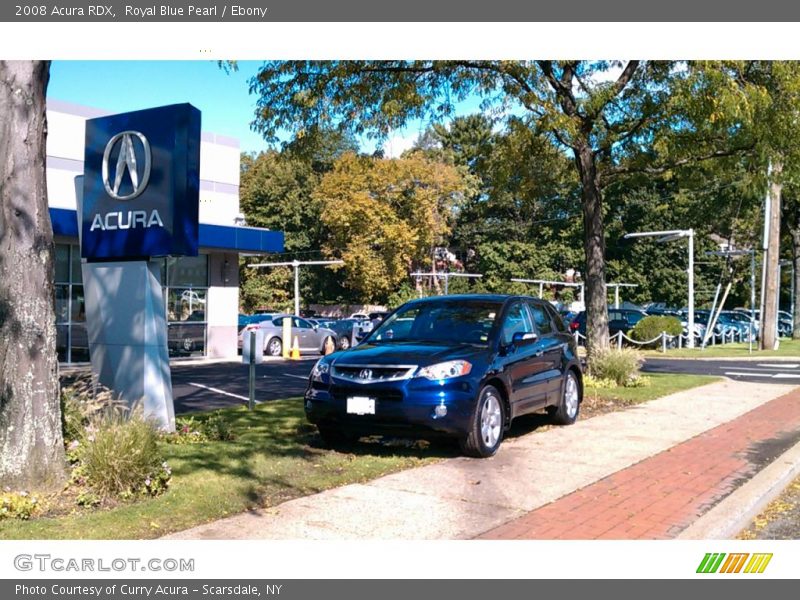 Royal Blue Pearl / Ebony 2008 Acura RDX