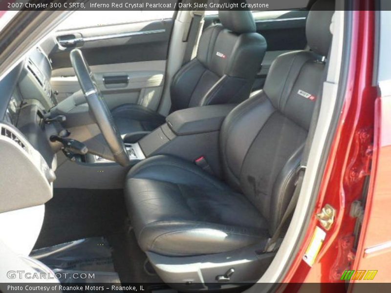 Inferno Red Crystal Pearlcoat / Dark Slate Gray/Light Graystone 2007 Chrysler 300 C SRT8