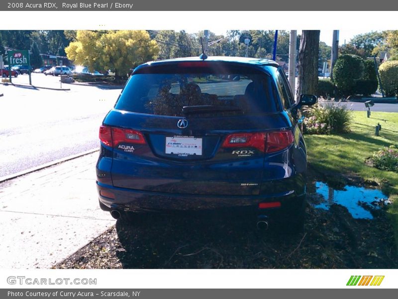 Royal Blue Pearl / Ebony 2008 Acura RDX