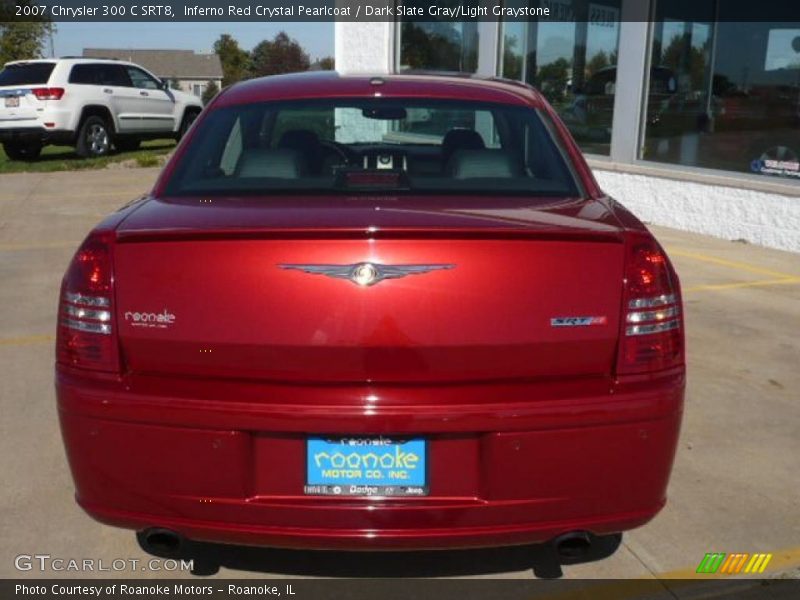 Inferno Red Crystal Pearlcoat / Dark Slate Gray/Light Graystone 2007 Chrysler 300 C SRT8